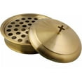 thumbnail image 1 of Mayur Export Plateau de Service pour Communion en Acier Inoxydable avec Couvercle - (Laiton/or), 1 of 3
