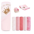 thumbnail image 1 of MODERN BABY Hooded Baby Bath Towel Set With 5 Washcloths, 1 of 5