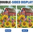 thumbnail image 3 of Spring Summer Sunflower 28 x 40 House Flag Double Sided, America Country Floral Flower Farm Barn Garden Yard Decoration, Fall Autumn Farmhouse Rustic Outdoor Décor Decorative Large Flag, 3 of 6