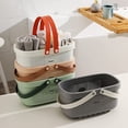 thumbnail image 5 of plástico con asa portátil para Ducha Caddy Tote Organizador Cesta para baño Cocina Dormitorio Dormitorio Fokelyi CPB-DE-WX210-4, 5 of 5