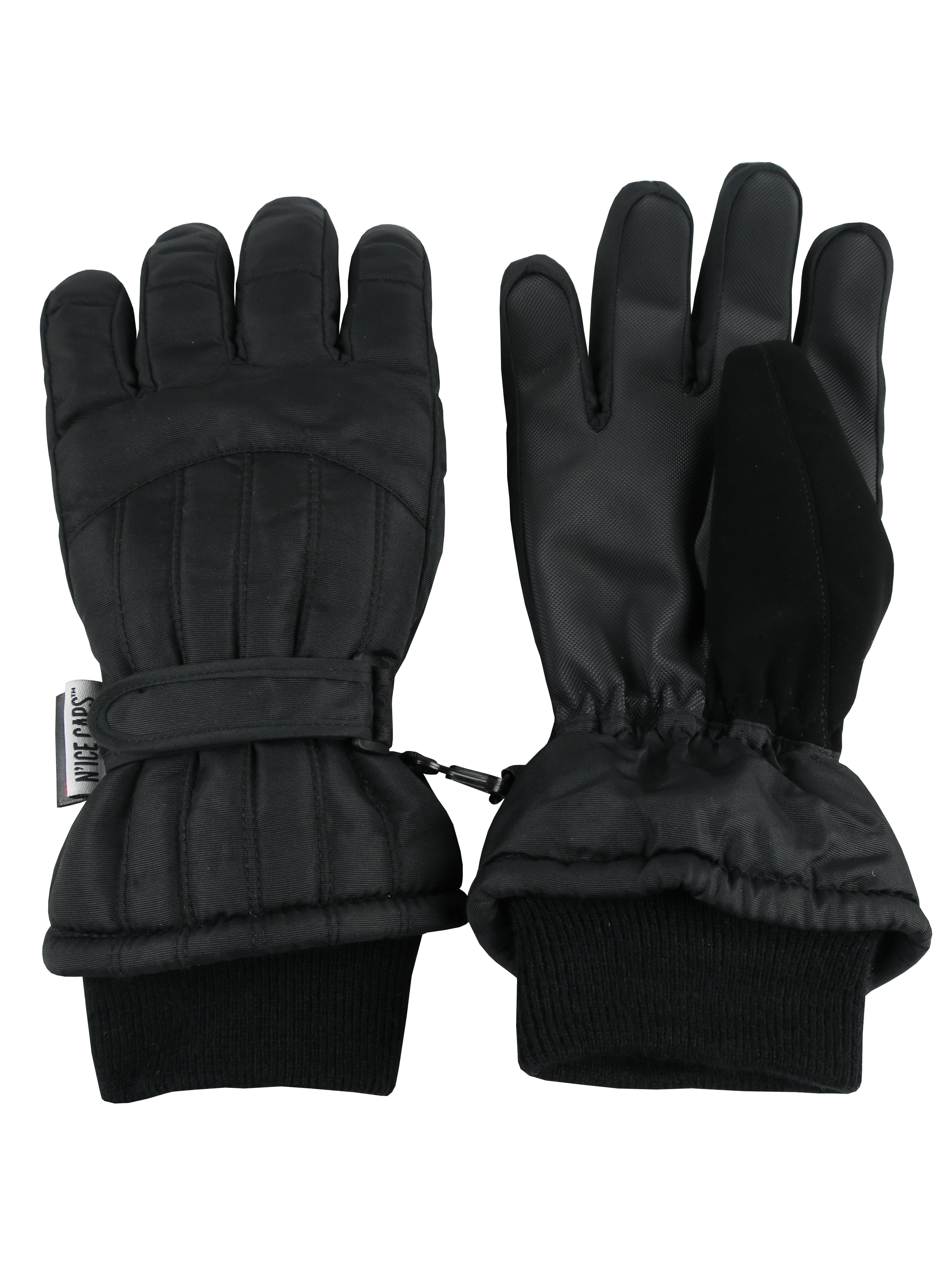 N&amp;#39;Ice Caps - NICE CAPS Womens Ladies Adults Cold Weather Thinsulate Waterproof Ridges Winter Ski Snow Gloves