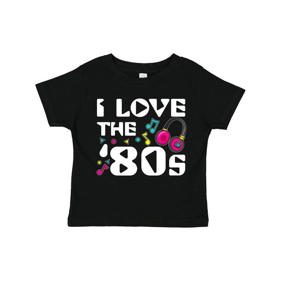 Inktastic I Love the '80s-musical Notes Boys or Girls Toddler T-Shirt