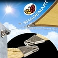 thumbnail image 3 of ShadeMart 28' x 38' x 47.21' Beige Right Triangle Size Super Ring Sun Shade Sail CTAWTN Canopy Awning Shades for Patio - Commercial Heavy Duty - 260 GSM - 5 Years Warranty, 3 of 7