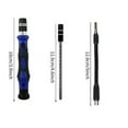 thumbnail image 2 of General 60-in-1 Portable Computer Repair Kit Precision Screwdriver Tool for Laptops Mobile Phones Blue, 2 of 5