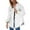 White, variant on Jackets for Women Winter Jackets for Women Women's Solid Washed Denim Shirt Jacket With Hem Street Style Outerwear
