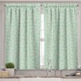 thumbnail image 2 of Ambesonne Tropical Valance & Curtain, Exotic Pineapples Beach, 55"x45", Mint Green White, 2 of 7