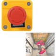 thumbnail image 4 of Control Box With Push Button Lock Emergency Stop Red Plastic Stop Sign Mushroom Emergency Ft, 4 of 5