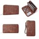 thumbnail image 5 of BEMS-Coins Cartera para mujer de piel nobuk grande con cremallera, 5 of 5