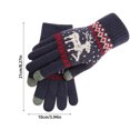 thumbnail image 3 of Qnjujn Women Winter Knitted Full Finger Touchscreen Gloves, Warm Soft Long Sleeve Reindeer Pattern Gloves, Cozy Outdoor Cold Weather Knit Gloves for Daily Use and Gifts, 3 of 4