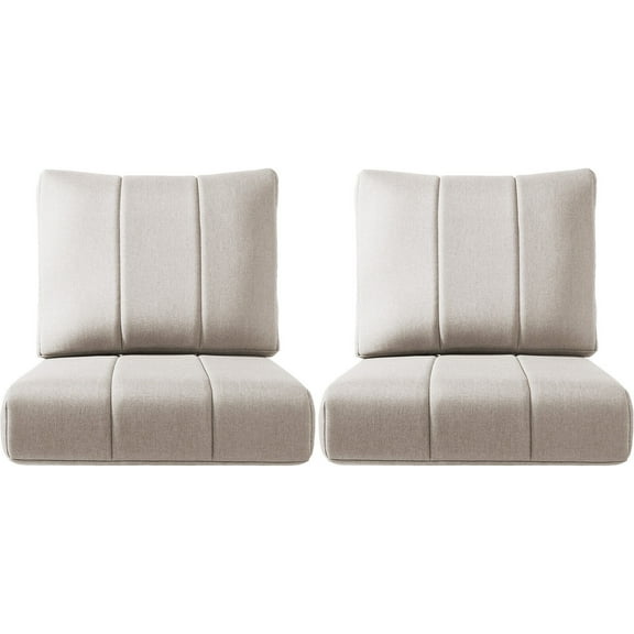 Bellefurn Outdoor Seat Cushions 24 X 24 X 6 inch for Patio Furniture,Outdoor Chair Cushions Outdoor Deep Seat Cushion with Water Resistant & Removable Cover Patio Cushions for Wicker Chair,Sofa,Couch