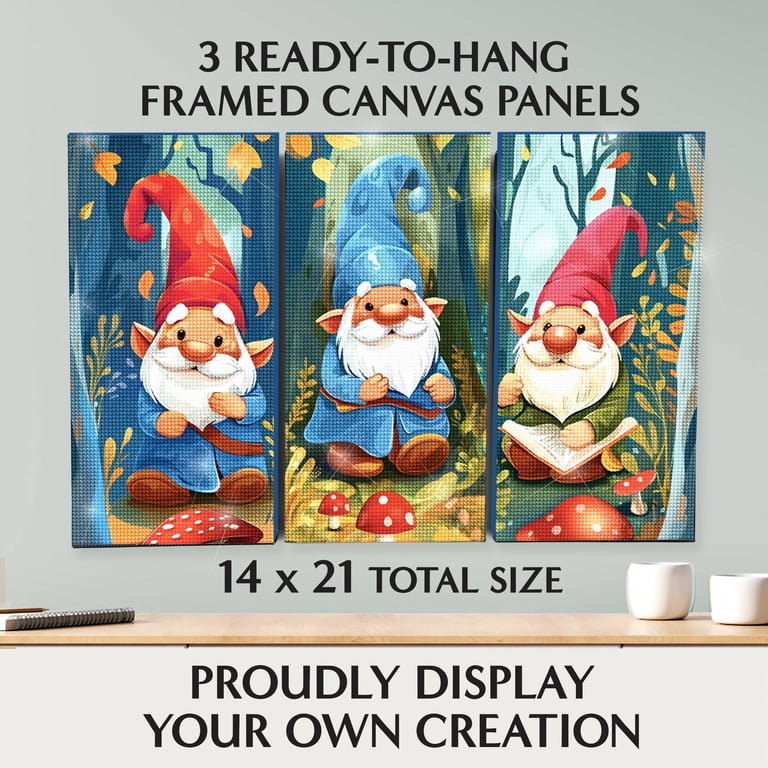 ArtSkills Diamond Art Painting Kit for Adults, Enchanted Gnomes