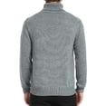 thumbnail image 4 of Kallspin Men's Wool Blend Turtle Neck Midweight Pullover Sweaters(Light Gray,Small), 4 of 10