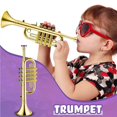 thumbnail image 3 of Set of 2 Music Inst ents T pet and Saxophone Portable Clarinet with Colored Keys Educational Toy, 3 of 5
