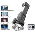 thumbnail image 1 of Multifunctional Car, Emergency Escape With Window Breaker, Seat Belt Cutter, Power Bank, LED Torch, Black, 1 of 9