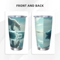 thumbnail image 3 of Bingfone Polar Bear On Iceberg for 20 Oz Stainless Steel Travel Mug Double Wall Water Coffee Cup for Home,Office, Outdoor Works Great for Ice Drinks and Hot Beverage-Without Straw, 3 of 8