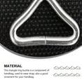 thumbnail image 2 of HERFIER 30 Pcs Silvery Triangle Rings Buckle V-rings for Trampoline Replacement Parts 1.77x1.02x0.18in, 2 of 8
