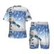 thumbnail image 1 of Balery Christmas Snowman In The Snow Conjunto de Pijama Infantil de Manga Corta con Estampado – Ropa de Dormir de Algodón Suave-4X-Large, 1 of 6