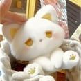thumbnail image 4 of Cute Emo Cat Plush Toy 6.3 in, Small Sitting Cat Stuffed Animal Doll, Kawaii Kitty Plush Figure, Mini Soft Cat Plush for Desk Shelf Bed Decor, Gift for Cat Lovers, 4 of 7