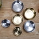 thumbnail image 3 of Platos para salsa de acero inoxidable 304, cuencos para mojar alimentos, platos redondos para condimentos, platos para aperitivos (color natural, 12 cm), 3 of 7