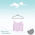 thumbnail image 4 of Kids Velvet Hangers，50 Pack Baby/Toddler Non Slip Felt Hangers，Gray, 4 of 8