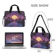 thumbnail image 3 of FORMRS 16" Laptop Bag Carrying Sleeve Case with Handle Travel Shoulder Briefcase, Blue Neon Road, 3 of 8
