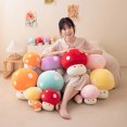 thumbnail image 2 of Juguetes de peluche de setas, plantas rellenas de setas bonitas, almohadas suaves Kawaii, decoración del hogar, regalo para niños, muñeca de setas roja/rosa/azul, 2 of 5
