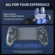 Wireless Mobile Gaming Controller for Android & iPhone 15/16, Switch, PC, phone game controller with Hall Joystick and Trigger ,Support Xbox Game Pass, PlayStation, Steam Link, Cloud Gaming