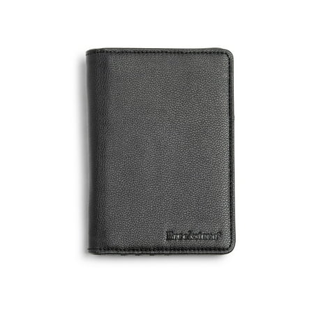 Brookstone BOAW0003021 Rfid Passport Holder, Polyurethane, Dark Gray