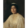 thumbnail image 3 of Leopold Carl Müller 19x24 Black Modern Framed Museum Art Print Titled - Portrait of an Egyptian Woman, 3 of 5