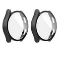 thumbnail image 2 of 2WIN2BUY 2 Packs Screen Protector Case for Samsung Galaxy Watch 5 40mm,Hard PC Case Built in Tempered Glass Full Around Protective Watch Cover,Black, 2 of 8