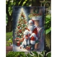 thumbnail image 3 of Bichon Frise and Santa Claus Garden Flag 11.25 in x 15.5 in, 3 of 5