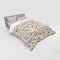 thumbnail image 3 of Ambesonne Floral Bedding Set 3 Pcs, Rowan Berry Poppy Spring, Twin XL, Multicolor, 3 of 3