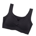 thumbnail image 3 of Sujetador sin costuras Wireless Hacer subir Lingerie Sport Ropa interior transpirable, Negro, M seitruly AP002552-02, 3 of 7