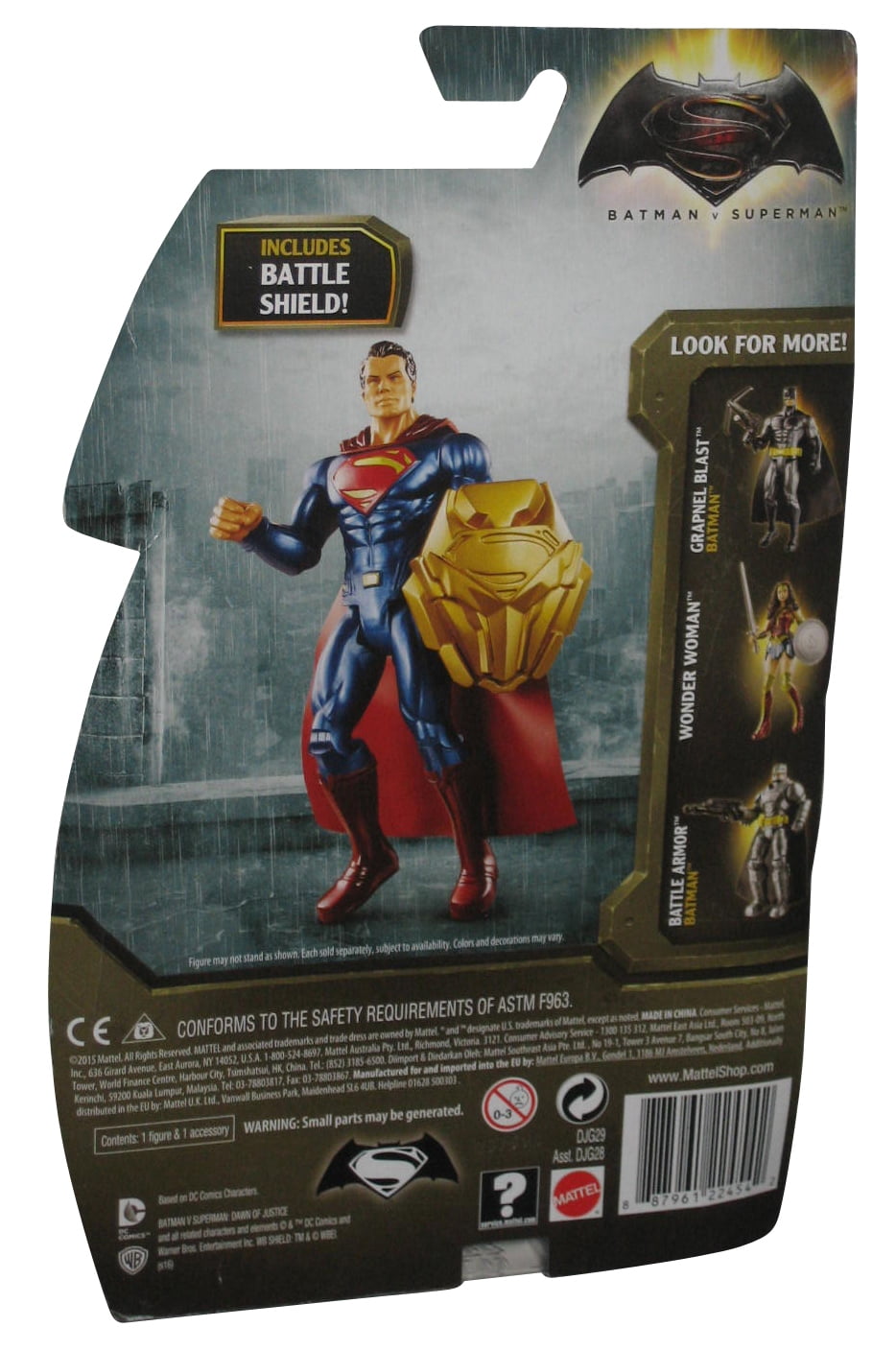Shield Clash Superman Batman V Superman DJG29 6 in Figure Dawn of Justice for sale online 