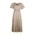 thumbnail image 1 of adviicd Robe d'Été pour Femmes 2024 Décontractée Col en V Sans Manches Mode Ample Robe de Plage Robe d'Été, TG, 1 of 5