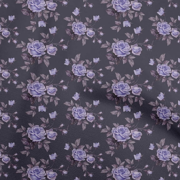 oneOone Rayon Lavender Fabric Floral Sewing Fabric By The Yard Printed Diy Clothing Sewing Supplies 56 Inch Wide