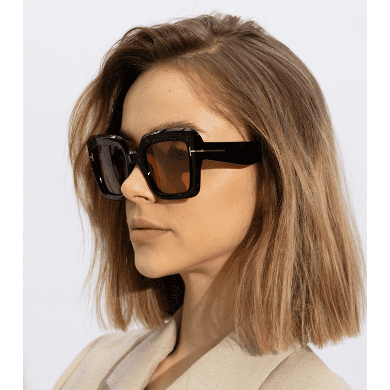 Tom Ford FT 1157 Plastic Womens Square Sunglasses Shiny