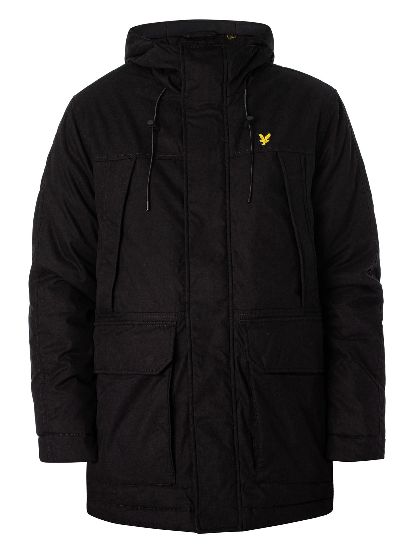Lyle Scott Microfleece Parka Jacket Black Walmart