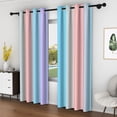 thumbnail image 4 of Lfeey Pink and Blue Ombre Curtains, Blackout Curtain for Bedroom/Living Room, 42x96 inch, Set of 2, 4 of 6