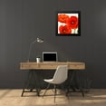 thumbnail image 4 of Villa, Luca 20x20 Black Modern Framed Museum Art Print Titled - Poppies I, 4 of 5