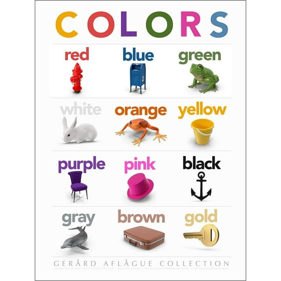 Gerard Aflague Collection 18x24 Colors Poster - Off-Set Printed, Cold Laminated Only
