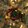 thumbnail image 2 of Xihbxyly Adorno para Árbol de Navidad, Adornos de Fieltro de Lana, Detalles de Cinta de Terciopelo, Colgante de Algodón, Madera de Fruta Decorativa, Impresión Manual, Decoración para Coche o Casa, Re, 2 of 4