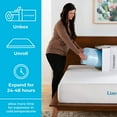 thumbnail image 2 of FETON Memory Foam Mattress Topper - Gel-Infused Memory Foam - 2 Inch Style - Full XL Size - Plush Feel - Cooling Design - Pressure Relieving - Dorm Room Essentials - CertiPUR Certified, 2 of 8