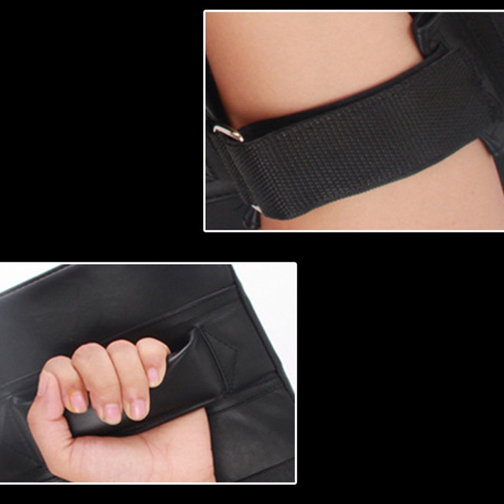 CTIRCHIU Taekwondo Red PU Thickened Kick Pad with Wrist Support Martial Arts Training Pad 1 Count