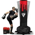 thumbnail image 1 of RDX Sac de Frappe Autoportant avec Gants, Sac Piédestal pour Adulte Robuste 6 Pi TTG, Base avec Support à Ventouse 17, Autoportant pour Kickboxing, Boxe, MMA, 1 of 1
