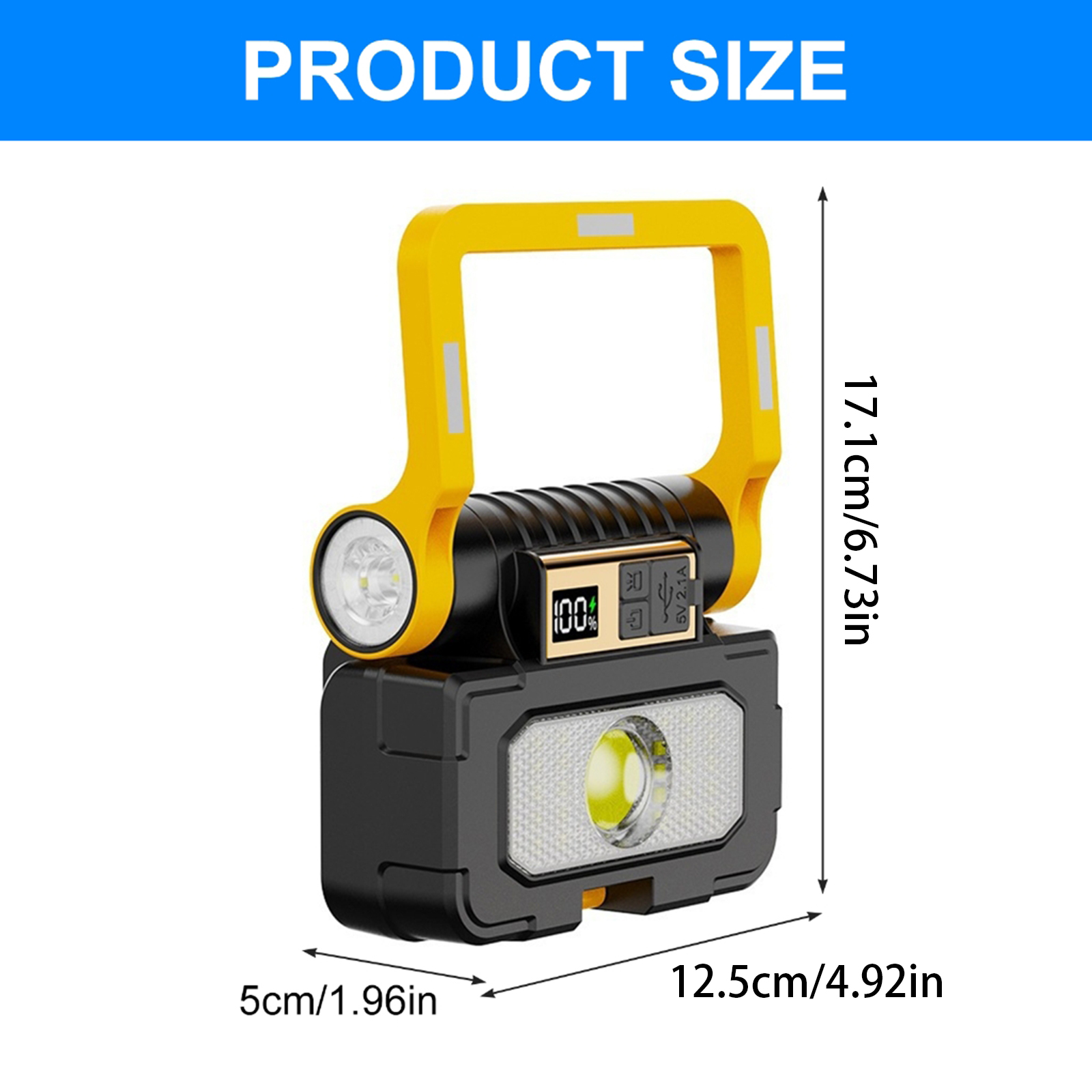 Solars Rechargeable Camping Torches Waterproofed Emergencies Outdoor Light for Camping Survival Gears
