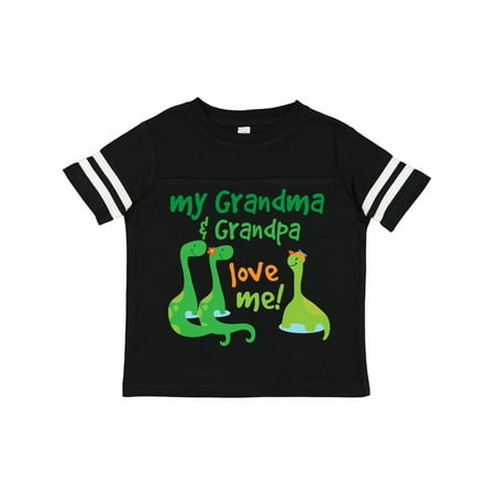 

Inktastic Grandma Grandpa Love Me Dinosaurs Gift Toddler Boy Girl T-Shirt