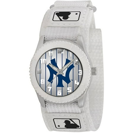 New York Yankees MLB Kids "Rookie Series" Watch (White)