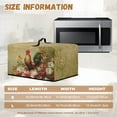 thumbnail image 5 of TSOVTHRID Rooster Chicken Flower Print Countertop Microwave Cover Stain-Resistant Convection Oven Cover Dust-Proof Toaster Oven Protector for Home Decor, 20.9"W x 15.7"D x 12.4"H, L, 5 of 7