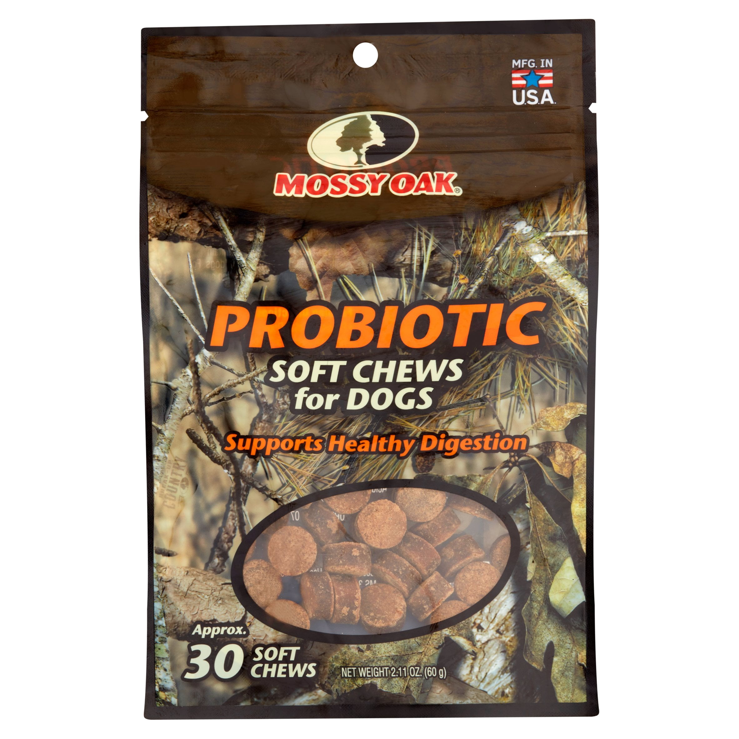 Mossy Oak Probiotic Soft Chews for Dogs, 2.11 oz